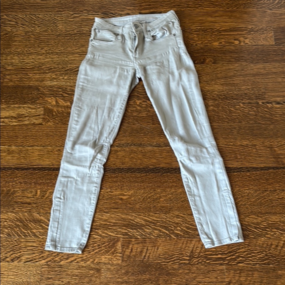 HELMUT Helmut Lang Light Gray Skinny Jeans Size 24
